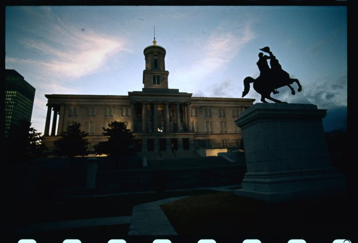Tennessee State Capitol Tennessee's Republican House speaker announced that he will resign from his role following reports he and his former chief of staff used racist and sexually explicit language in text messages.