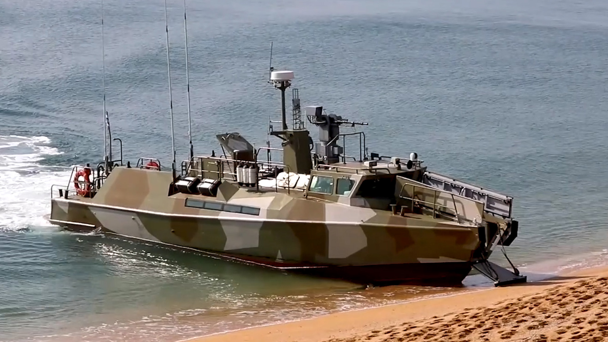 The Black Sea Fleet conducted an exercise for coastal defense at the Opuk combat training ground in Crimea.  (Ministry of Defense of Russia/Zenger)