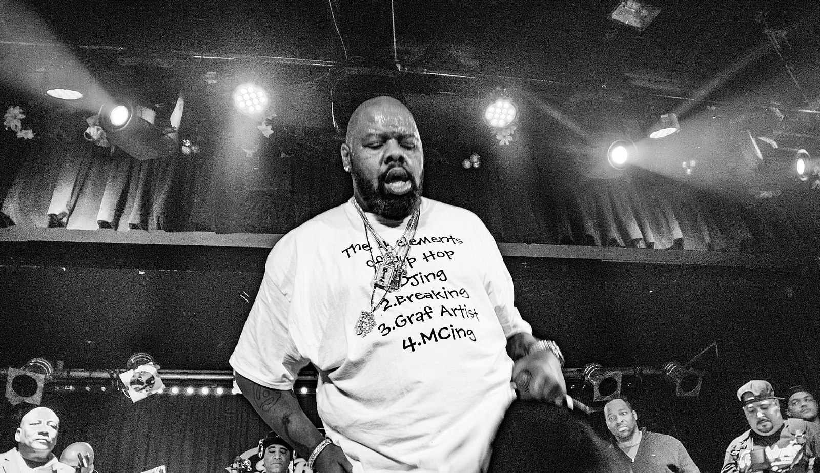 Biz Markie at the 2016 Juice Crew Reunion at BB Kings NYC. (Photo by: Fuse Box Radio | Wikimedia Commons)