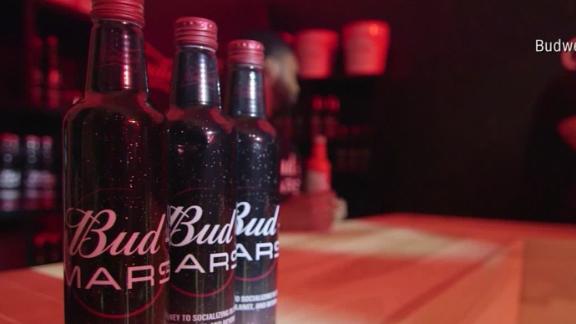 190715022631-budweiser-beer-in-space-pkg-vpx-00013803-live-video Budweiser declared it wanted to be the first to put beer in space. Since 2017, the company has sent its barley to the International Space Station three times and is experimenting with these