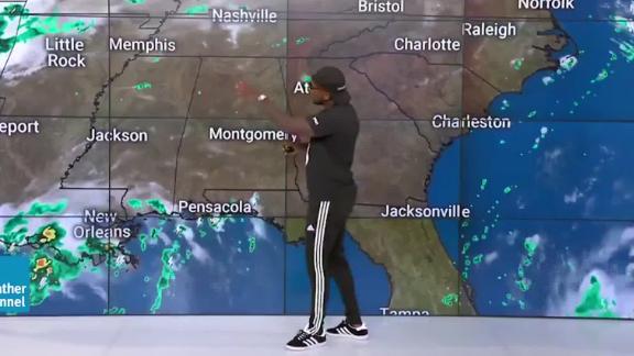 190825093550-rapper-jeezy-weather-channel-report-snow-forecast-wxp-vpx-00001710-live-video Atlanta-based rapper Jeezy, aka the Snowman, made a guest appearance on the Weather Channel, also located in Atlanta, to promote his new album,