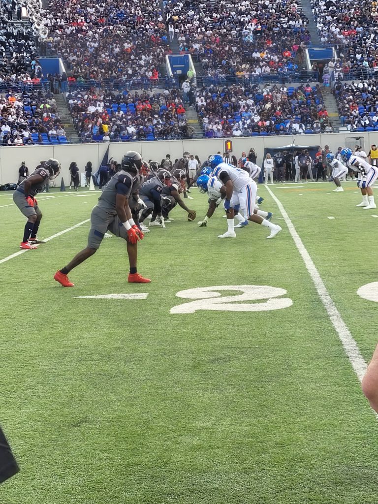 Jackson State played against Tennessee State at the 2021 Southern Heritage Classic