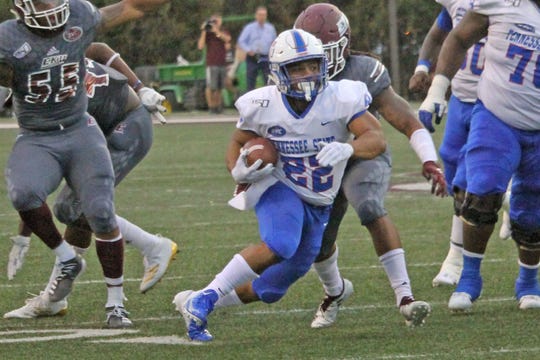 TSU Running back Seth Rowland Provides life for offense. (Photo by: Tennessee State Athletics)