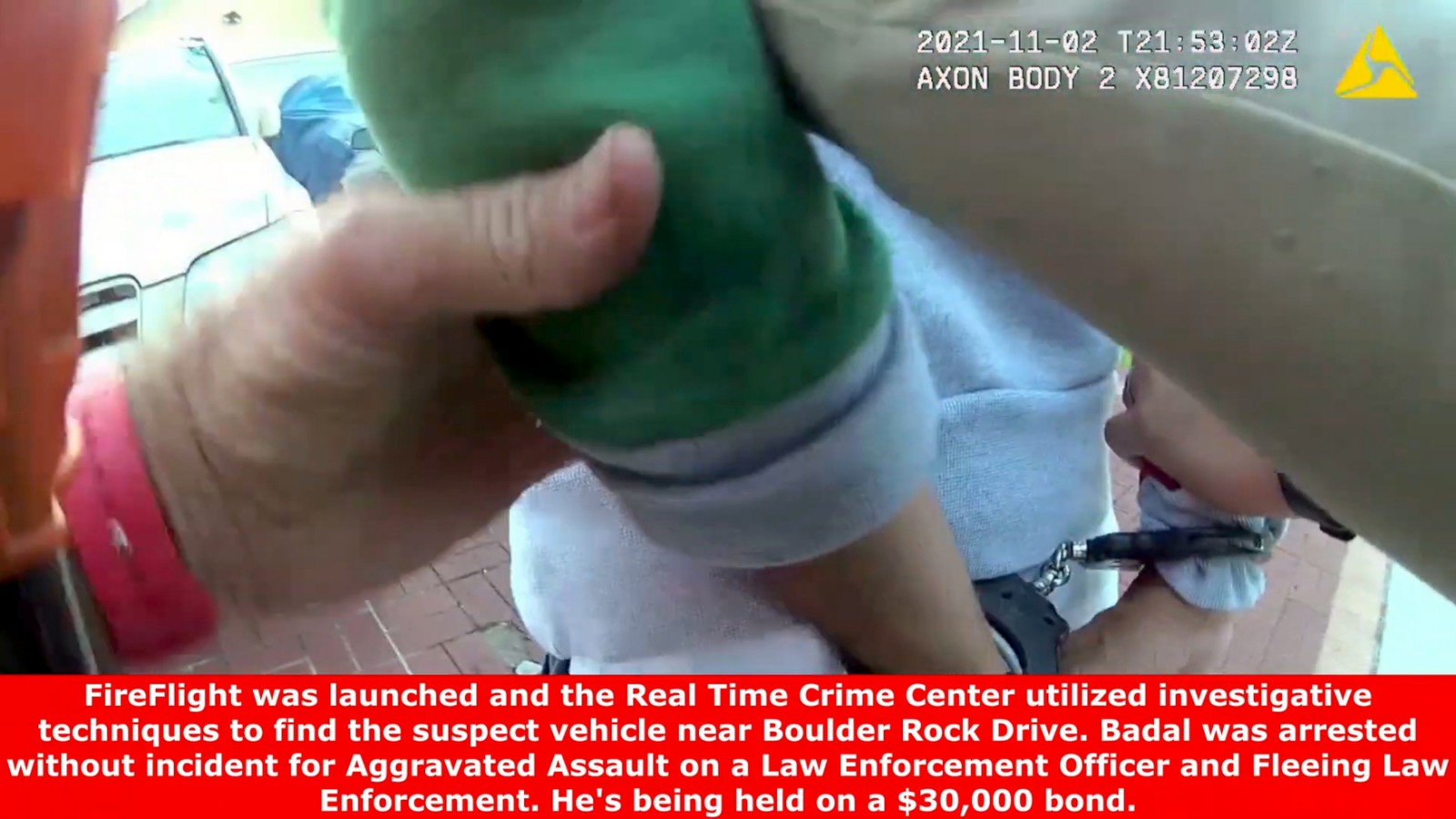 Officers arrest a suspect on various assault charges in Flagler County, Florida. (Flagler County Sheriff's Office/Zenger)