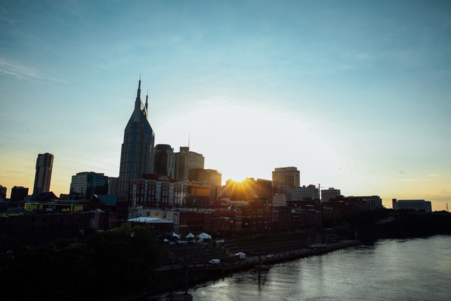Downtown Nashville riverfront.