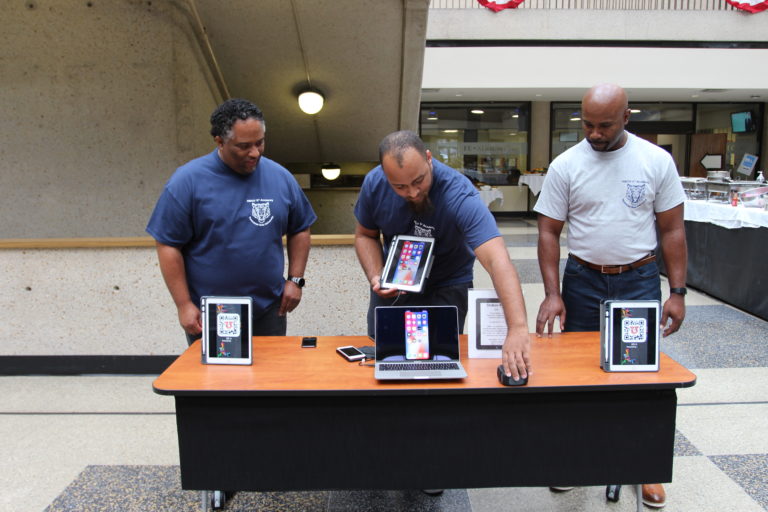 Program participants showcase apps. (TSU Media Relations)