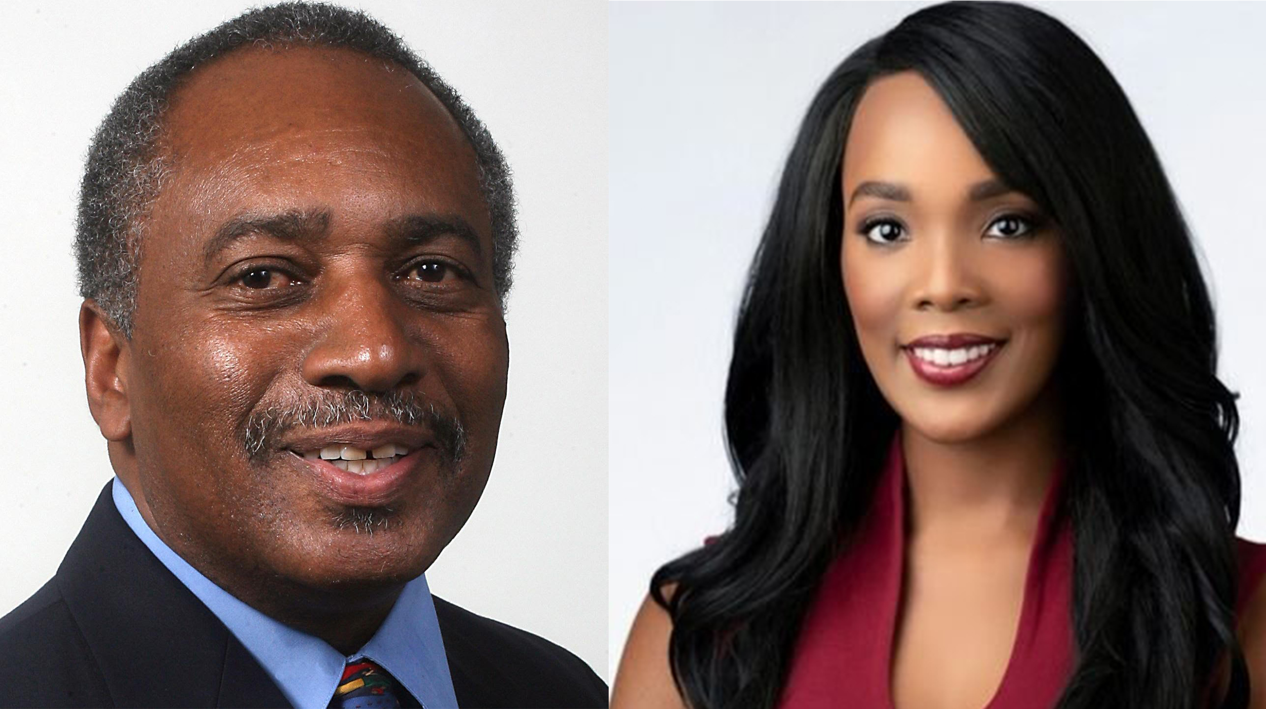 (l-r) Dwight Lewis, Ameshia Cross