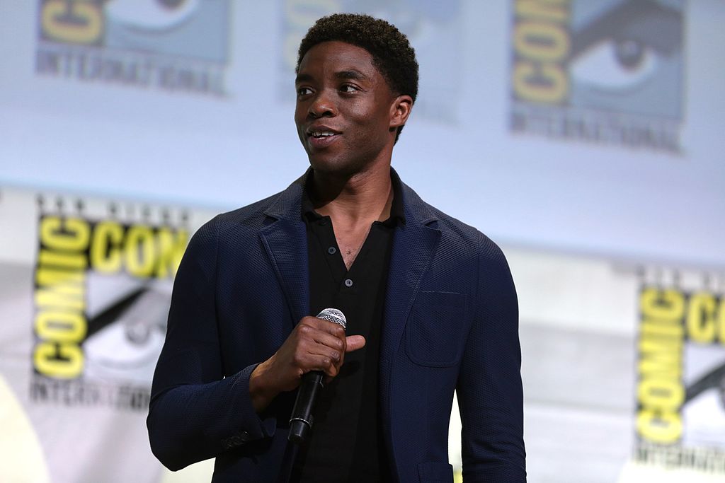 Chadwick Boseman speaking at the 2016 San Diego Comic Con International, for "Black Panther", at the San Diego Convention Center in San Diego, California. (Photo by: Gage Skidmore | Wikicommons)