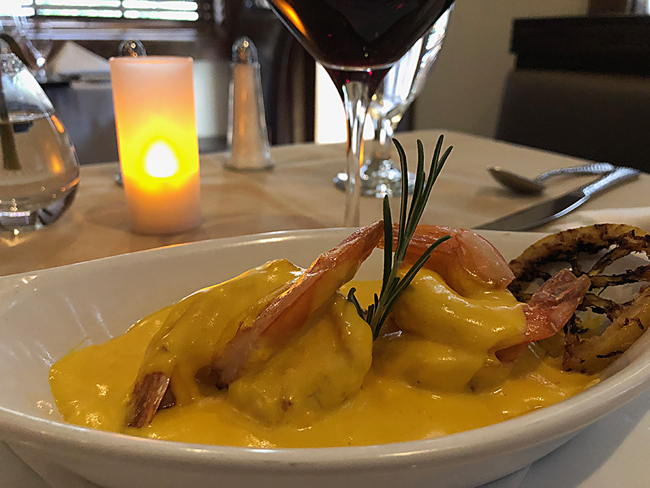 Saffron Shrimp at Chateau West (Courtesy Photo)