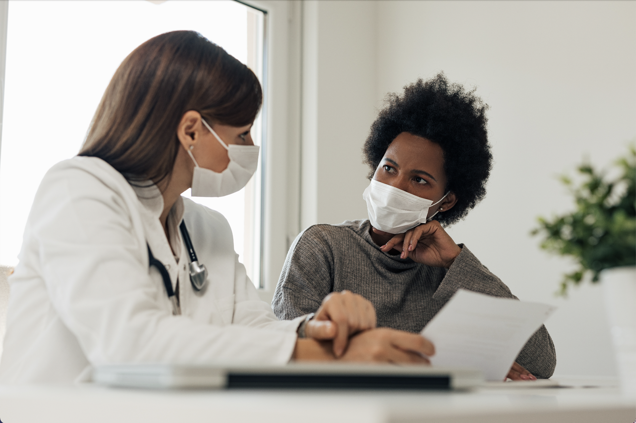 A diabetic patient having an in-person visit with their doctor. (Photo by: nortonrsx | iStock via Getty Images Plus)