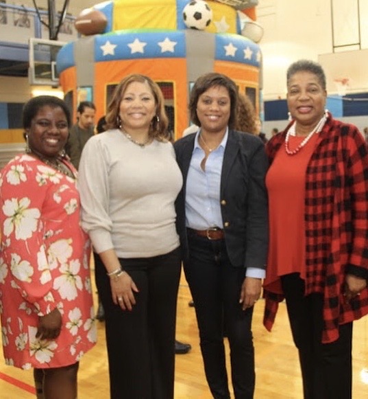 (l - r) Councilmember Kyonzté Toombs, MNPS Interim Superintendent Dr. Adrienne Battle, Councilmember Jennifer Gamble, and State Senator Brenda Gilmore. (Photo courtesy of Facebook)