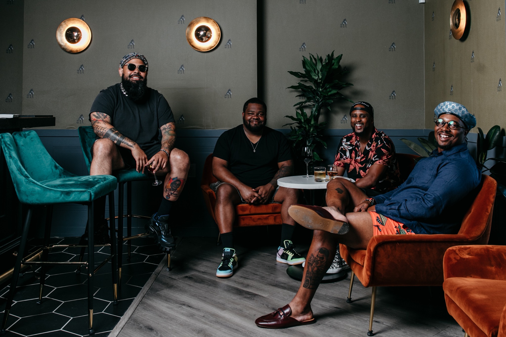 (L-r) Clint Gray, Gemaal Pratts, EJ Reed, and Derrick Moore (Photo by: LeXander Bryant | orgnzd.visuals).