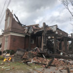 624 Jefferson Street, home of many businesses including Music City Cleaner, The Lab Nashville, and Events @ 624 was one of the most damaged buildings in Germantown. (Photo by: Jason Luntz)