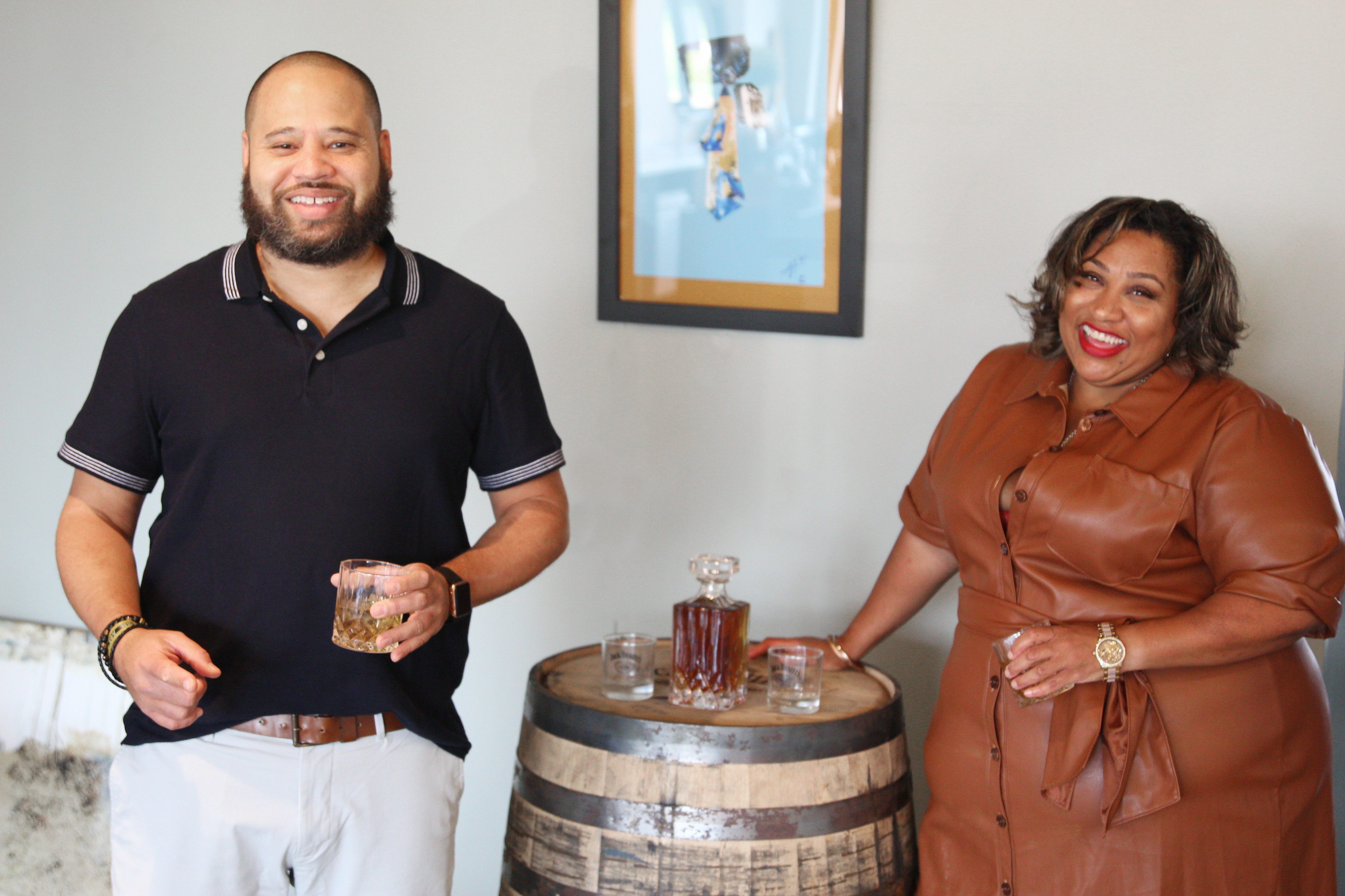 (l-r) Jason Luntz and Charlotte Miller (Photo by: Jae LaSoul).