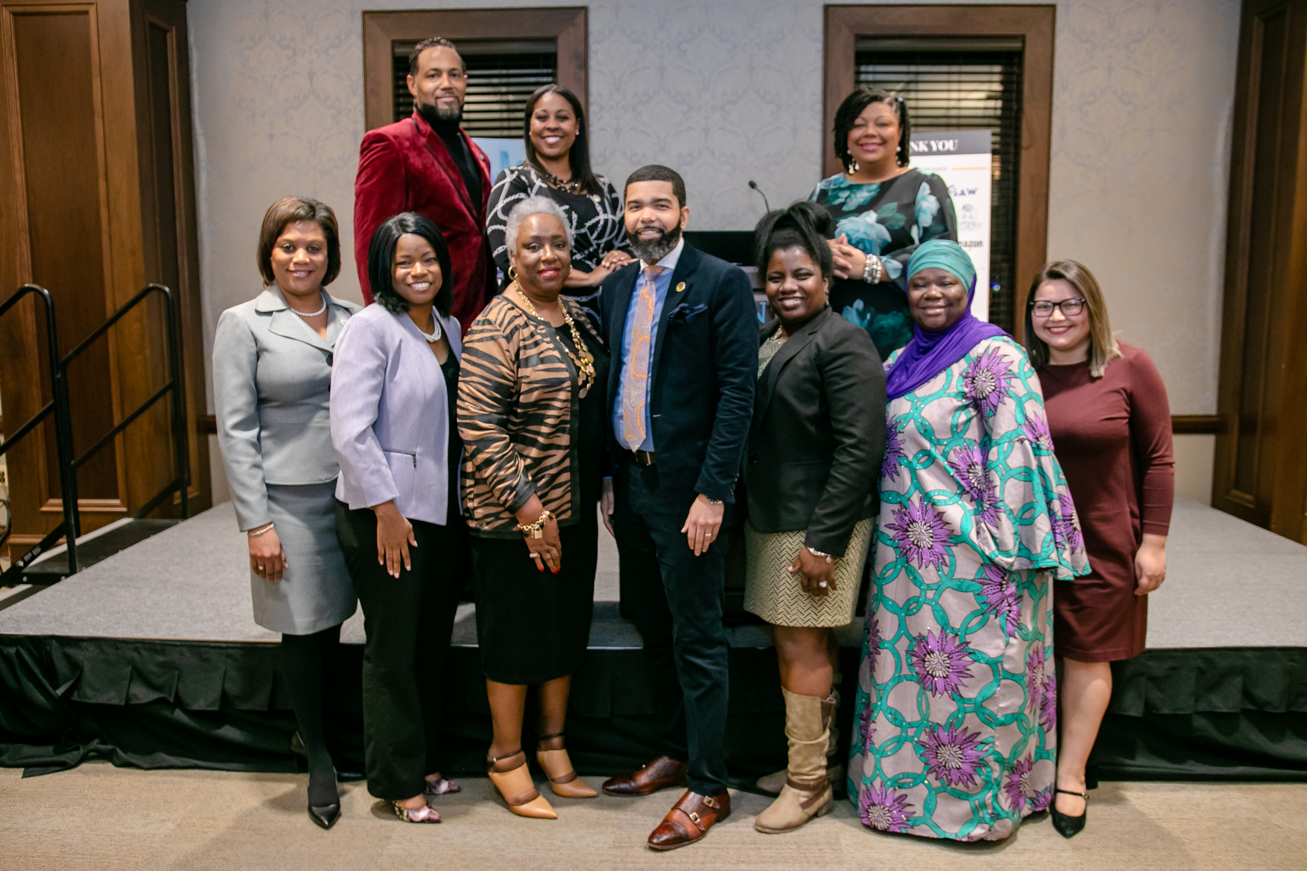 Nashville Minority Caucus with Jackson, Mississippi Mayor Chokwe Antar Lumumba (Center)
