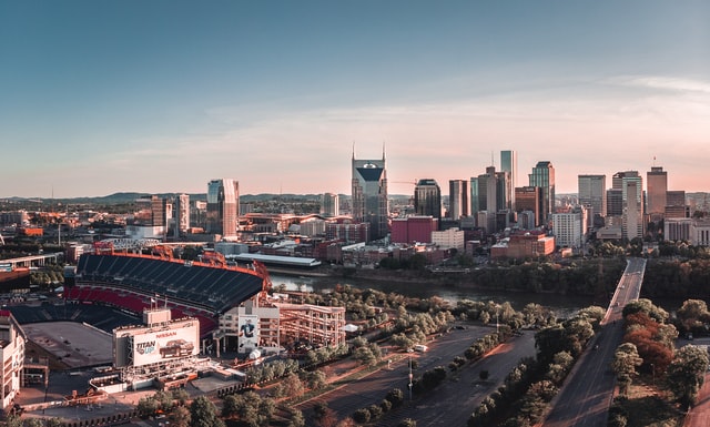 Nashville seen from the air