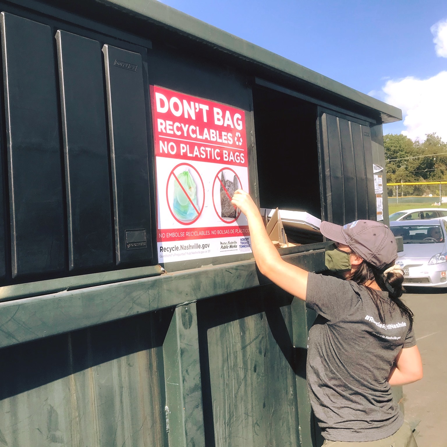 One of the Nashville recycling drop-off locations. (Courtesy Photo)
