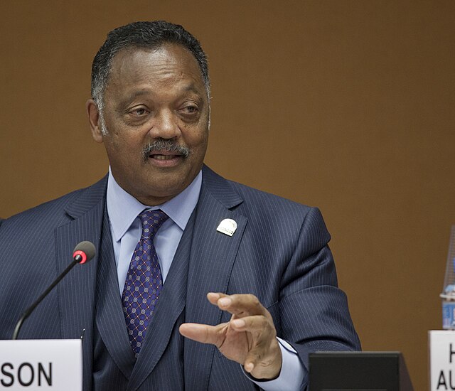 Reverend Jesse Jackson speaking at the UN