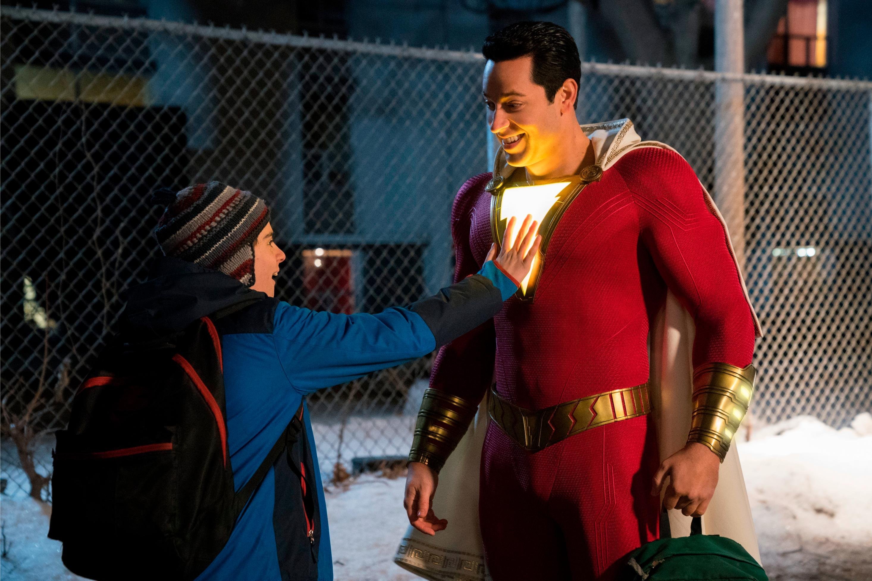 What kid wouldn't want to be a superhero? That's the basic hook to "Shazam!," certainly the most broadly comic entry to hit the DC Universe -- essentially rebooting "Big," just with tights, a cape and that oft-repeated title.