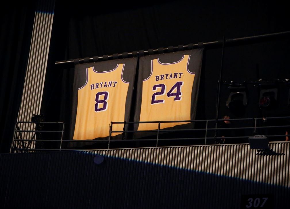 In light of the passing of Kobe Bryant his jersey was highlighted today, the morning of THE 62ND ANNUAL GRAMMY® AWARDS.