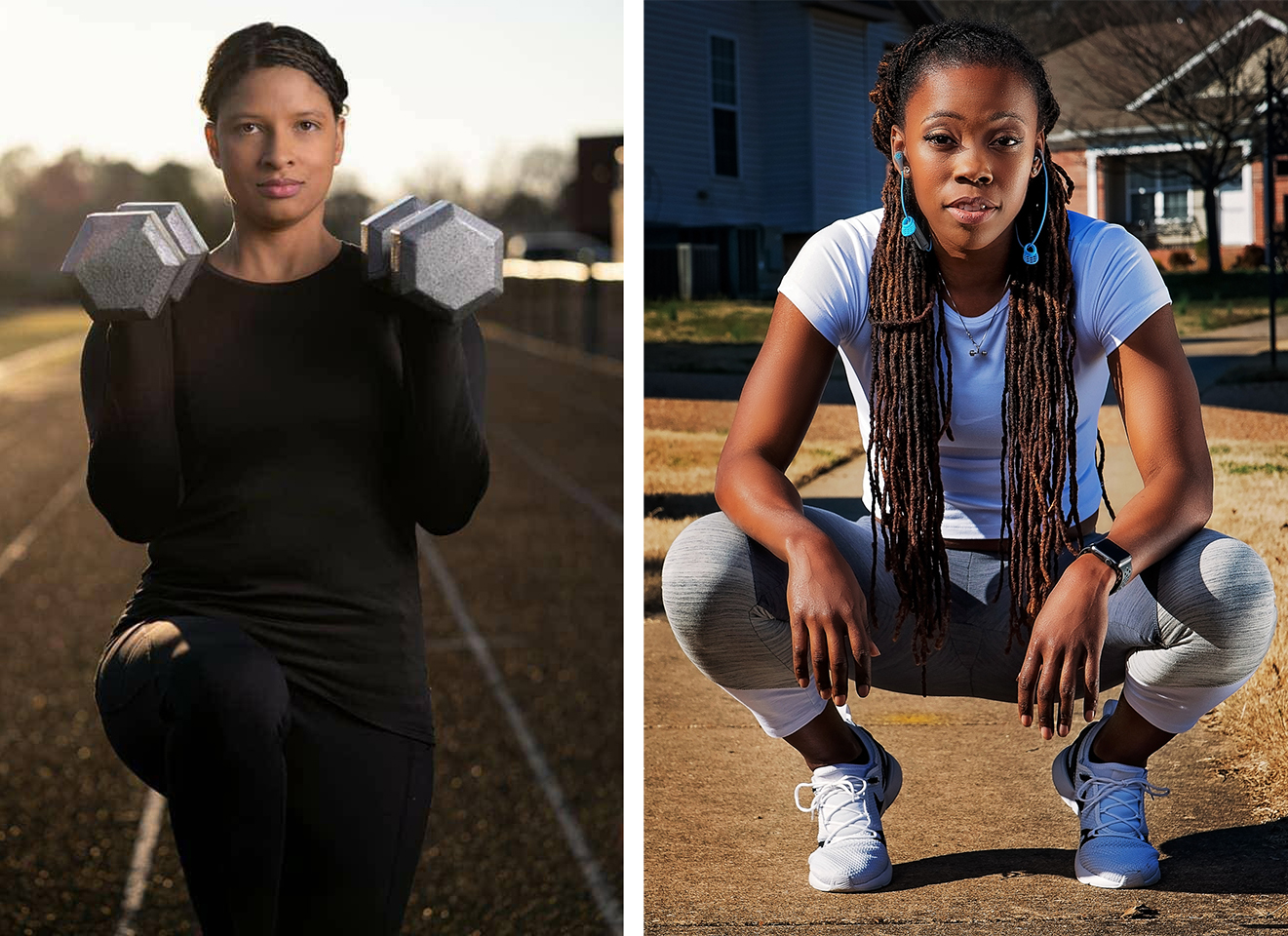 (l-r) Nashville trainers Antoinette Stout and Tonisha Jones