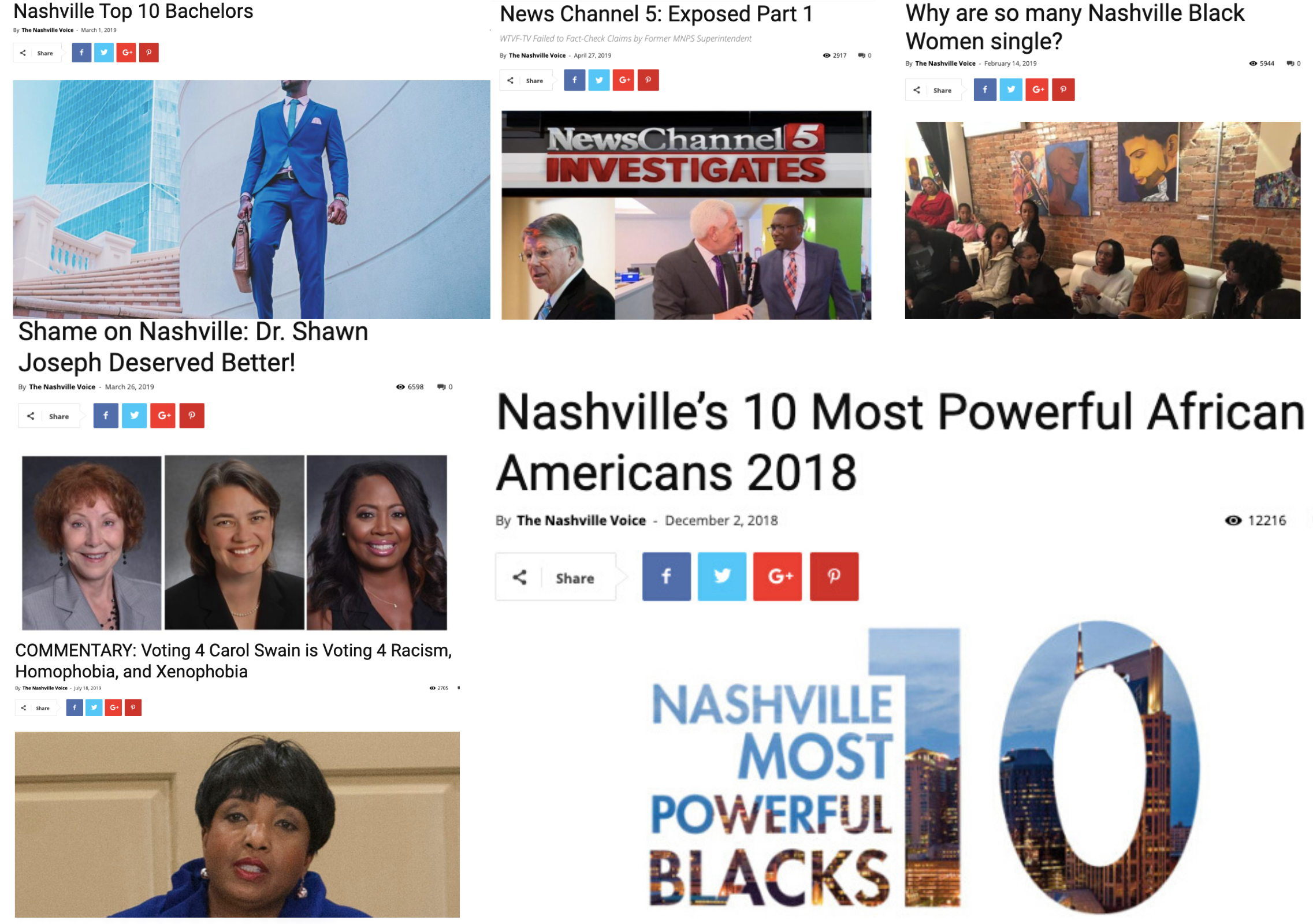 Some of the Nashville Voice's most popular stories