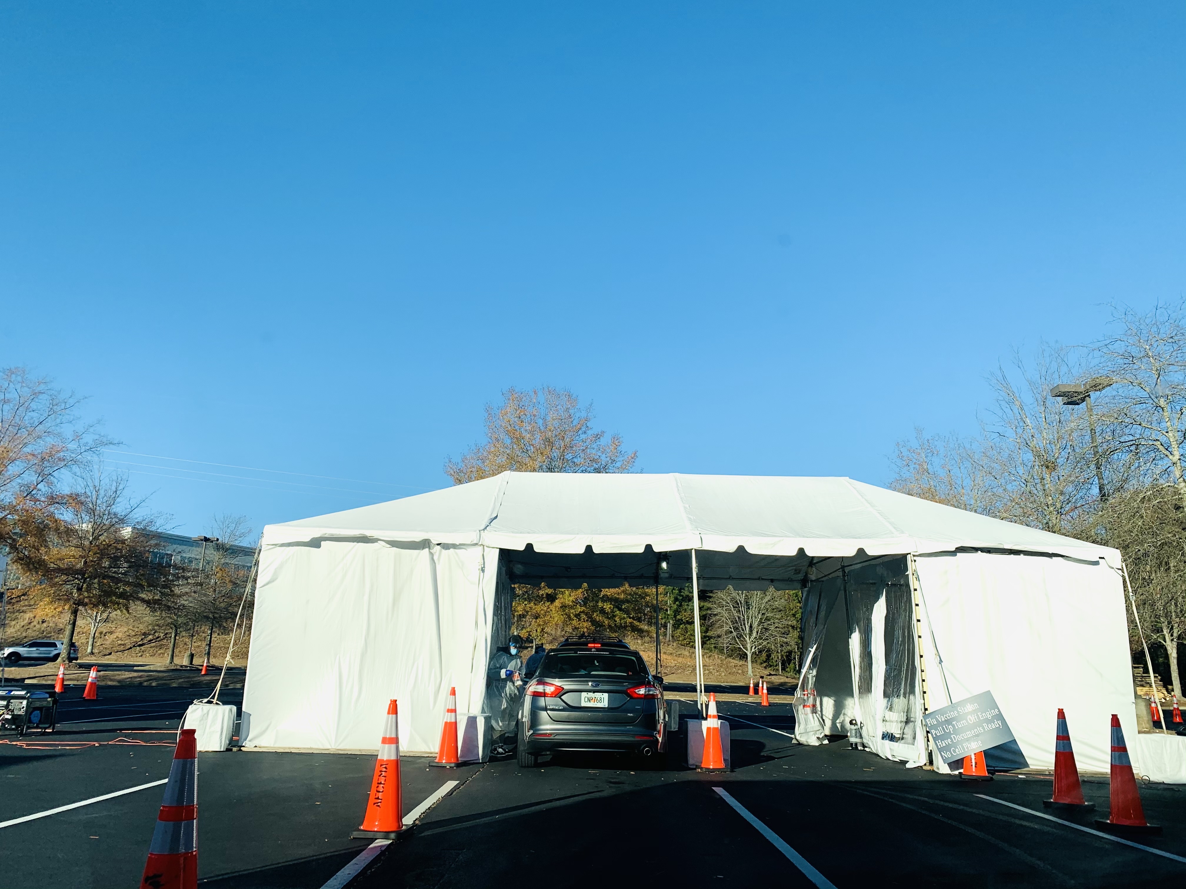 Outdoor COVID-19 testing site. (Photo by: @_AkG | Twenty20)