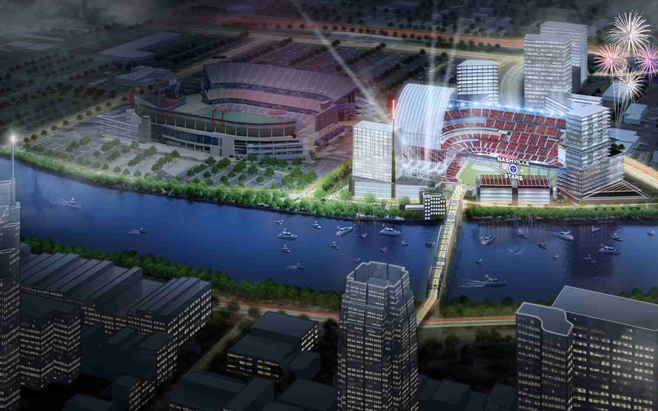 Rendering of Nashville Stars' Major League Baseball Stadium. (Courtesy of Music City Baseball)