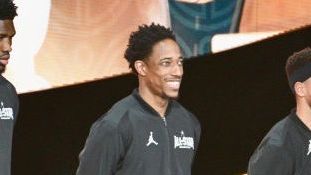 DeMar DeRozan attends the NBA All-Star Game 2018 at Staples Center on February 18, 2018 in Los Angeles, California. (Allen Berezovsky/Getty Images)