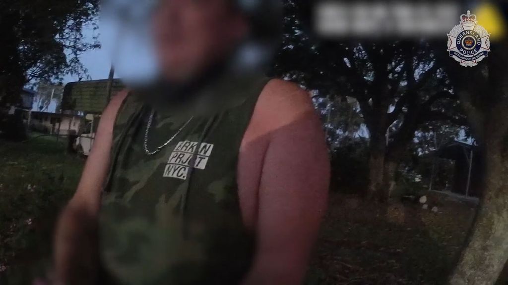 Officers arrest a suspect accused of child exploitation in Queensland, Australia. (Queensland Police Service/Zenger)