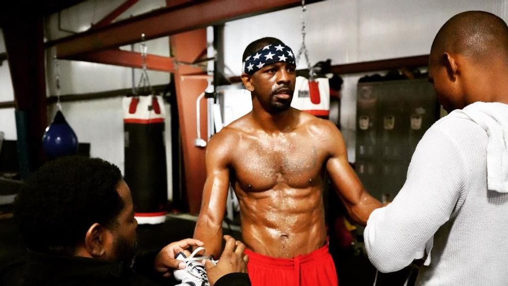 Jamel Herring prepares to defend his WBO super featherweight title against Shakur Stevenson on Oct. 23. (Courtesy of Jamel Herring) 