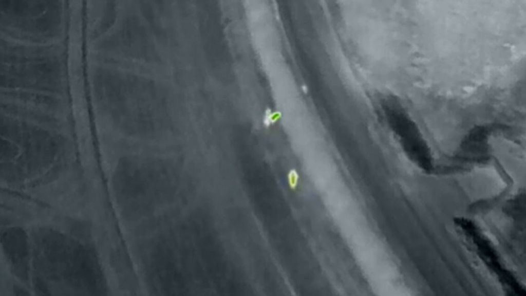 A police drone located a missing woman near Leicestershire, England, on the night of Nov. 4. (Nottinghamshire Police/Zenger)