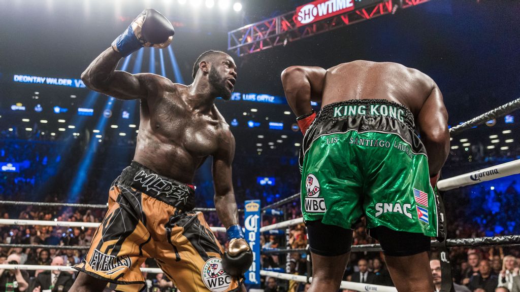 Deontay Wilder (left) retained his WBC heavyweight title against Luis Ortiz with a 10th-round TKO in March 2018. “Deontay had developed the puncher’s curse. ... He singularly depended on his punches,” said Wilder's manager, Shelly Finkel. “Deontay is a much different fighter for his third bout against Tyson Fury on Oct. 9. (Premier Boxing Champions)