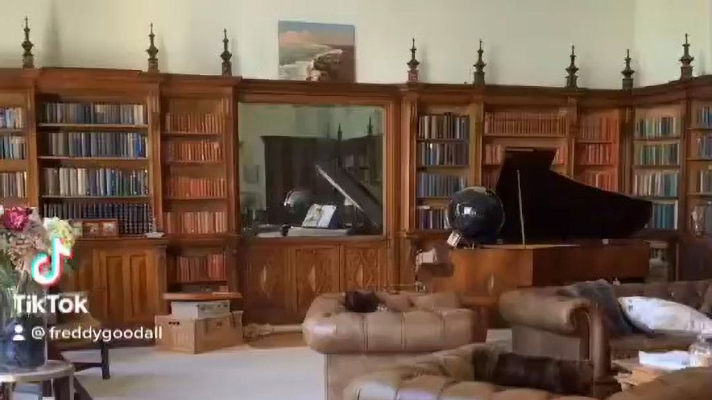 Freddy Goodall found a hidden door behind one of the bookshelves in his family's 500-year-old home in Sussex, England. (Freddy Goodall/Zenger)