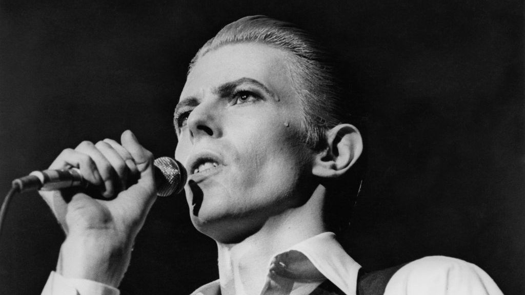 David Bowie, pictured in concert at Wembley, London, May 1976, tried his hand at journalism in the 1990s. (Central Press/Hulton Archive/Getty Images)