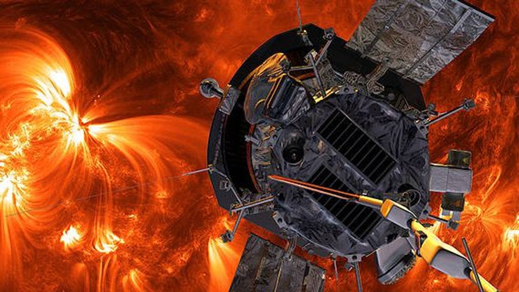 The Parker Space Probe, the fastest man-made object ever built, will continue to orbit the sun until 2025. It is collecting data on the outer corona of the sun and the dynamics of solar wind, all while surviving the impact of dust produced by comets and asteroids. (NASA)