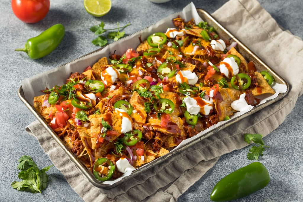 Homemade Pulled Porrk Nachos