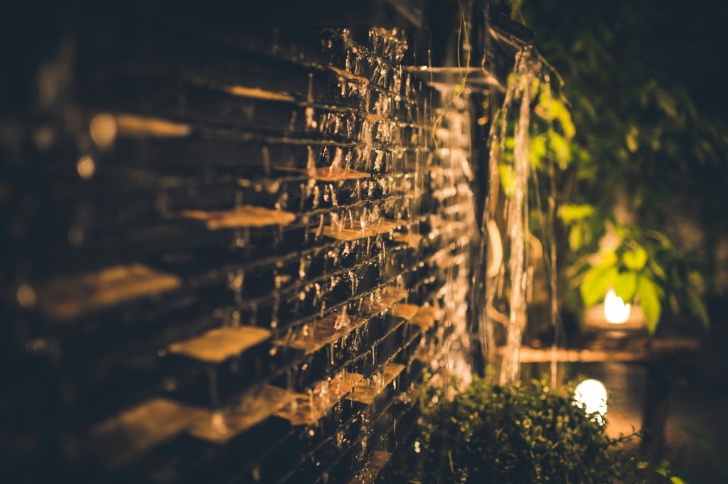 A water wall.